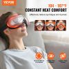VEVOR Heated Eye Massager Eye Care Device 5 Modes Bluetooth Music 180Â° Foldable