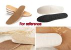 3 Pairs Winter Plush Replacement Shoe Insoles for Men Soft Shock Absorption Shoe Insert Pad - Black
