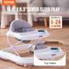 VEVOR Baby Walker, Foldable Baby Walkers with 3-Level Adjustable Height, Rolling Toddler Walker and Activity Center with Wheels & Feeding Tray